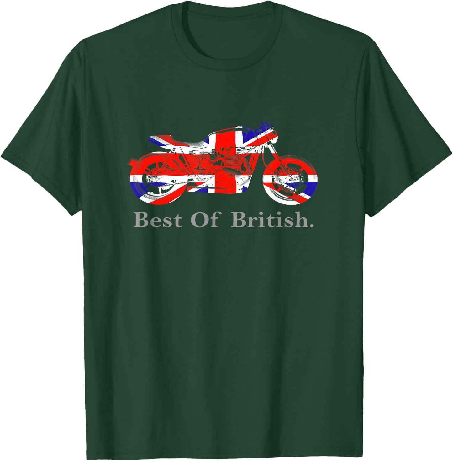 Best Of British Classic Motorcycle Design T-Shirt - T-Shirt | Forest