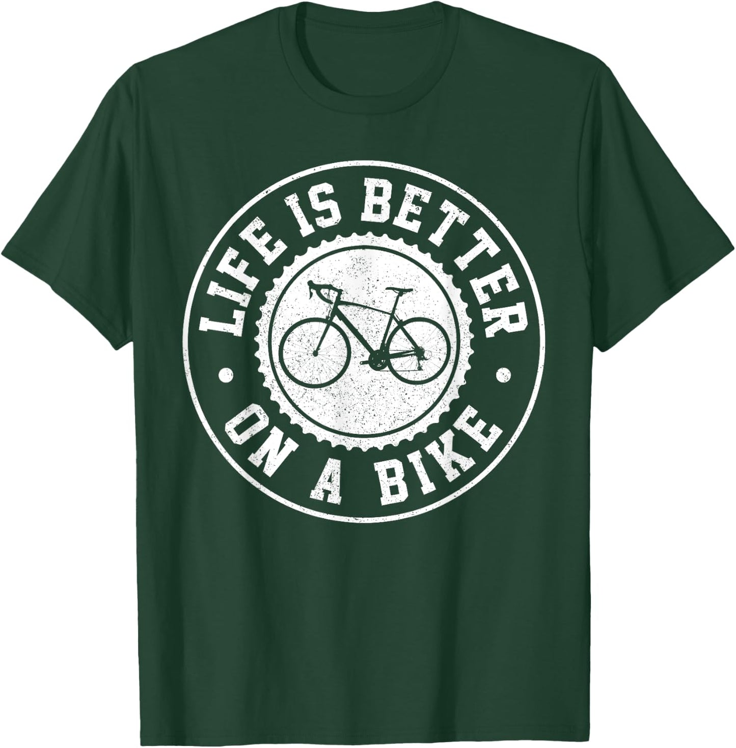 Bicycle Road Bike Cycling Road Cyclist Cyclist Gift T-Shirt - T-Shirt | Forest