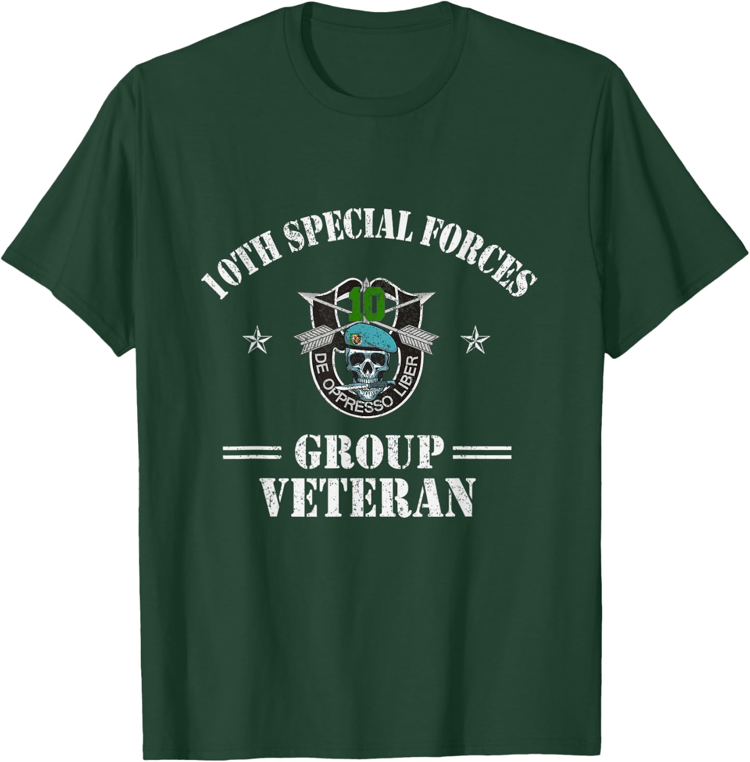 10th Special Forces Group Veteran 10th SFG Patriotic T-Shirt - T-Shirt | Forest