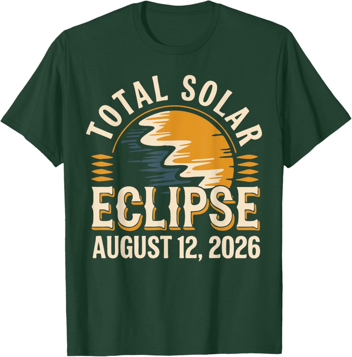 Astronomie Totalité de l'éclipse solaire 2026 12 août 2026 T-Shirt - T-Shirt | Forest