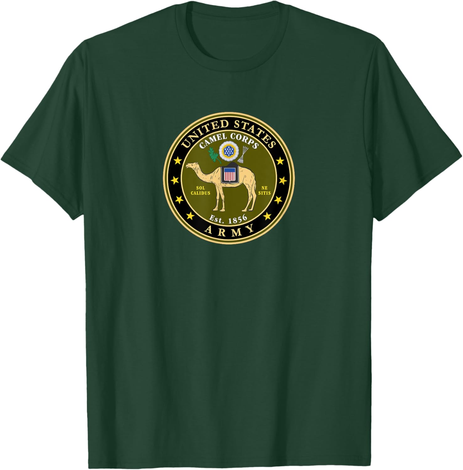 United States Army Camel Corps Established 1856 Southwest US T-Shirt - T-Shirt | Forest