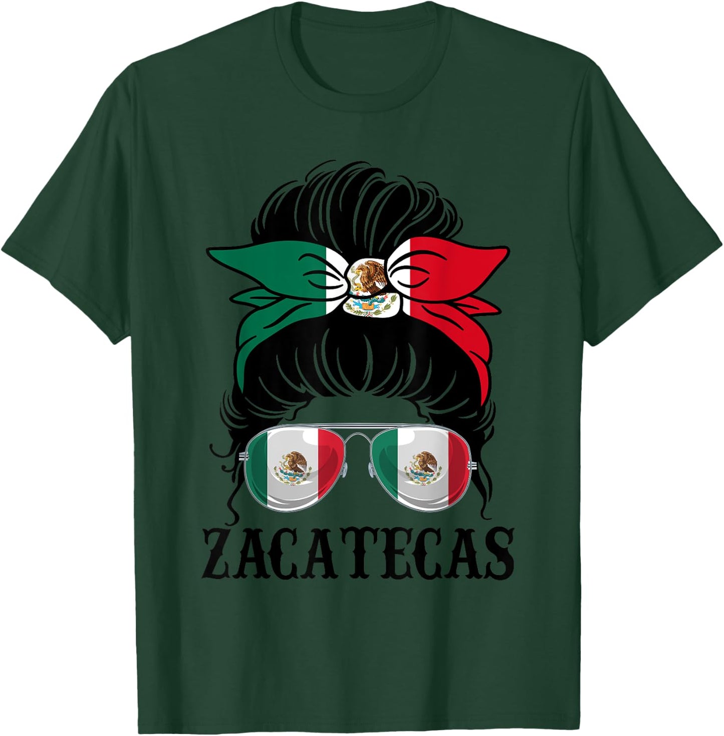 Zacatecas Mexico Pride Mexican Flag State T-Shirt - T-Shirt | Forest