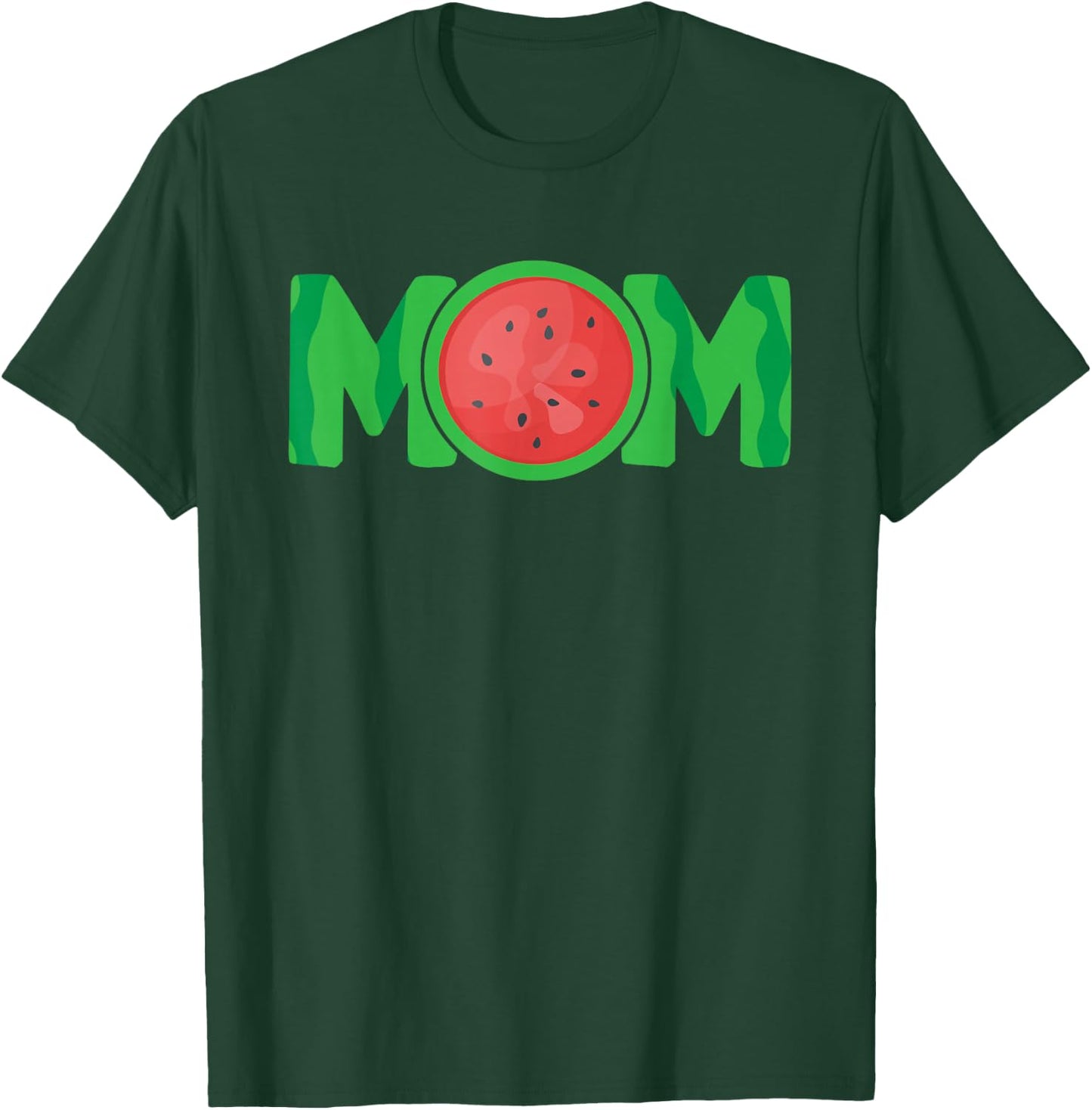 Mom Watermelon Tropical Summer Fruit Mother T-Shirt - T-Shirt | Forest