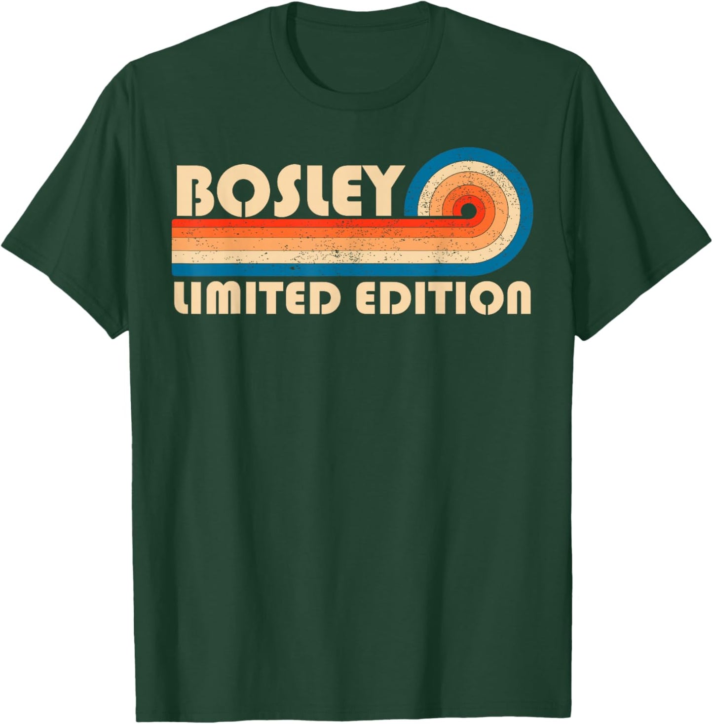 BOSLEY Surname Retro Vintage 80s 90s Birthday Reunion T-Shirt - T-Shirt | Forest
