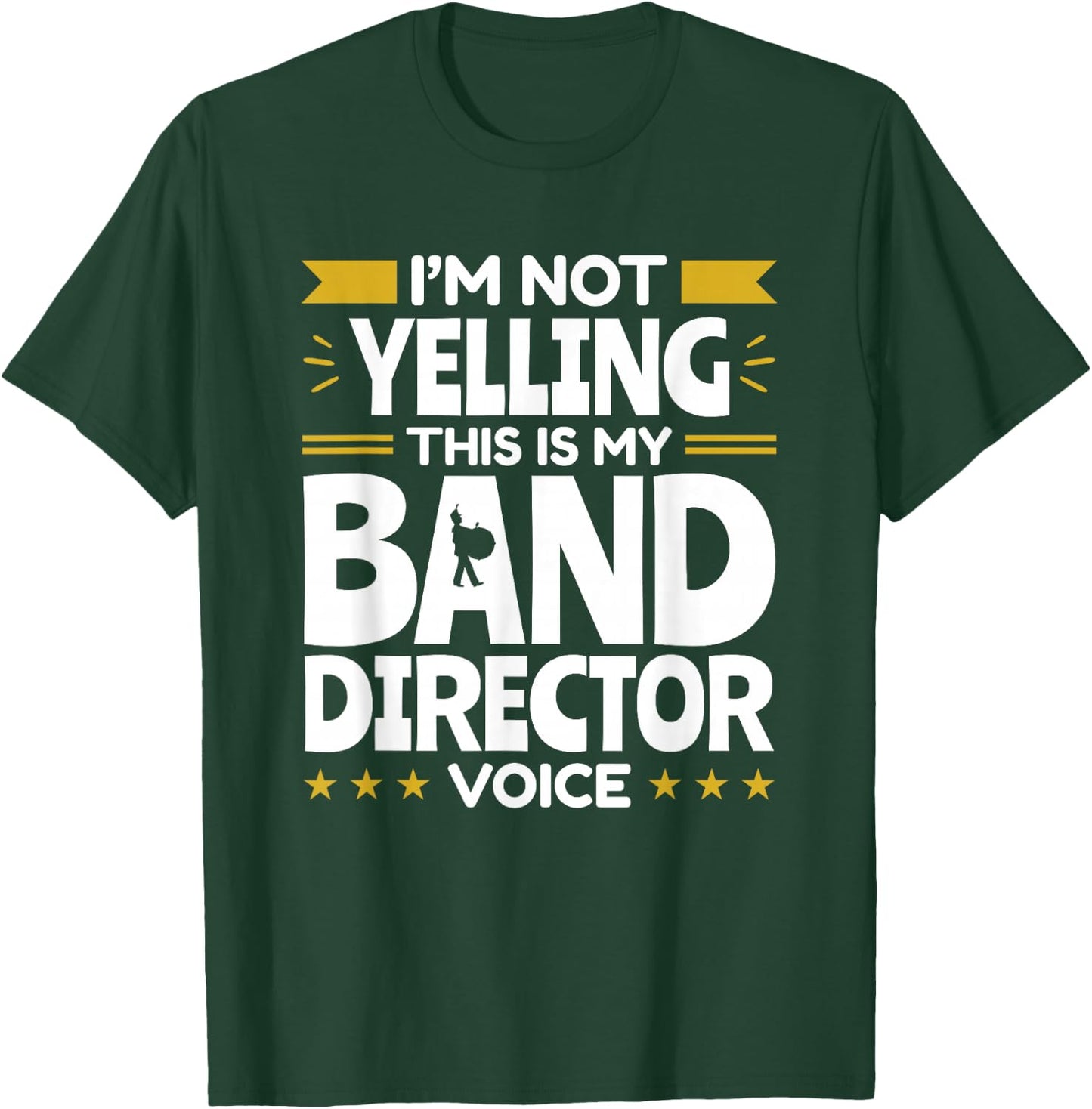 Band Director Voice Music Teacher Funny Appreciation T-Shirt - T-Shirt | Forest