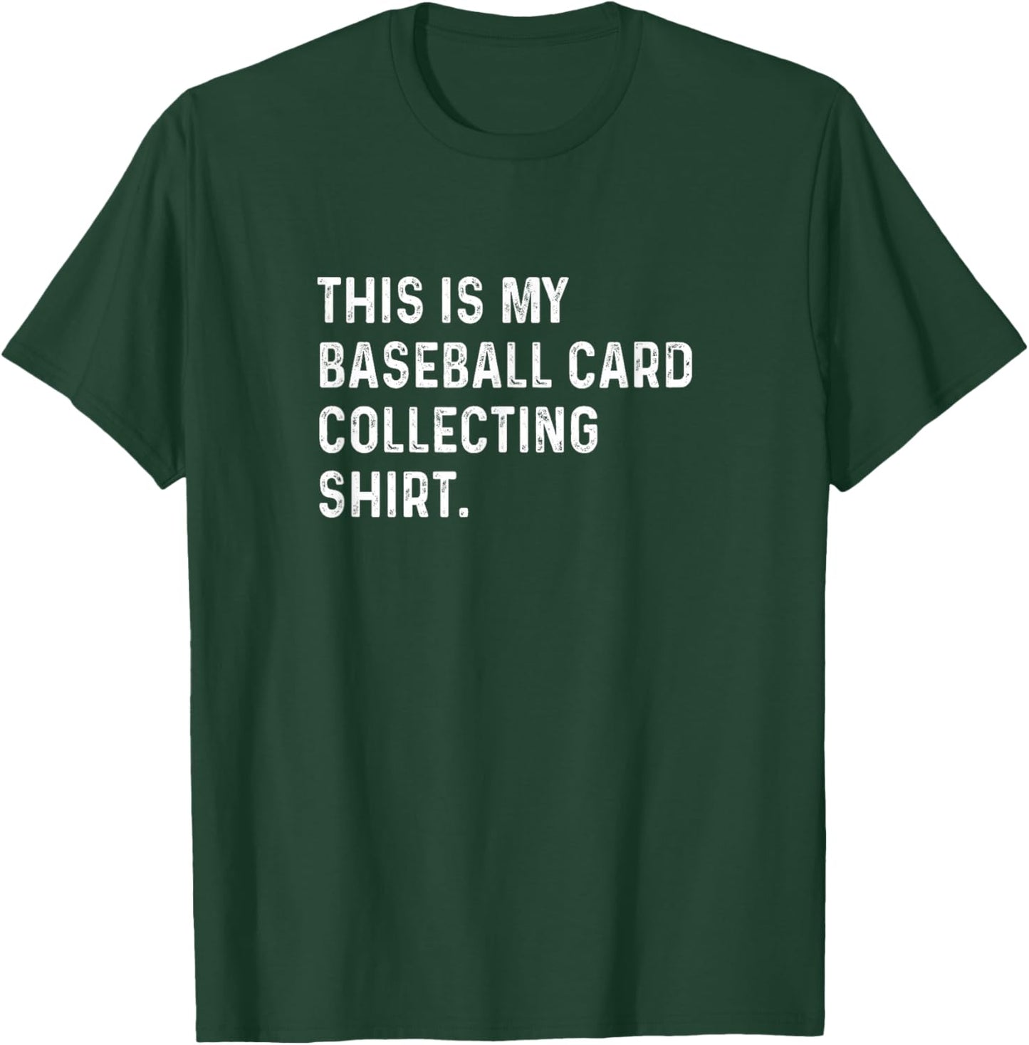This Is My Baseball Card Collecting Shirt - Packs Rip Breaks T-Shirt - T-Shirt | Forest