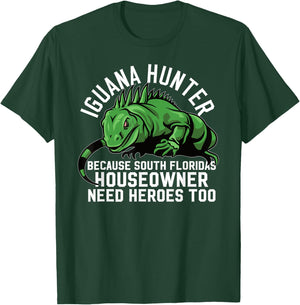 Iguana Hunting Design For South Florida Iguana Hunter T-Shirt - T-Shirt | Forest