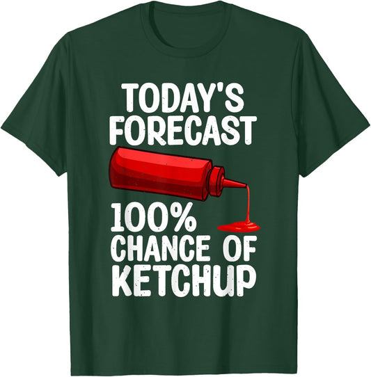 Funny Ketchup Art Women Youth Tomato Ketchup Lover T-Shirt - T-Shirt | Forest