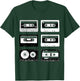 Cassette Tapes Audio Mixtapes 1980s Music Radio DJ T-Shirt - T-Shirt | Forest