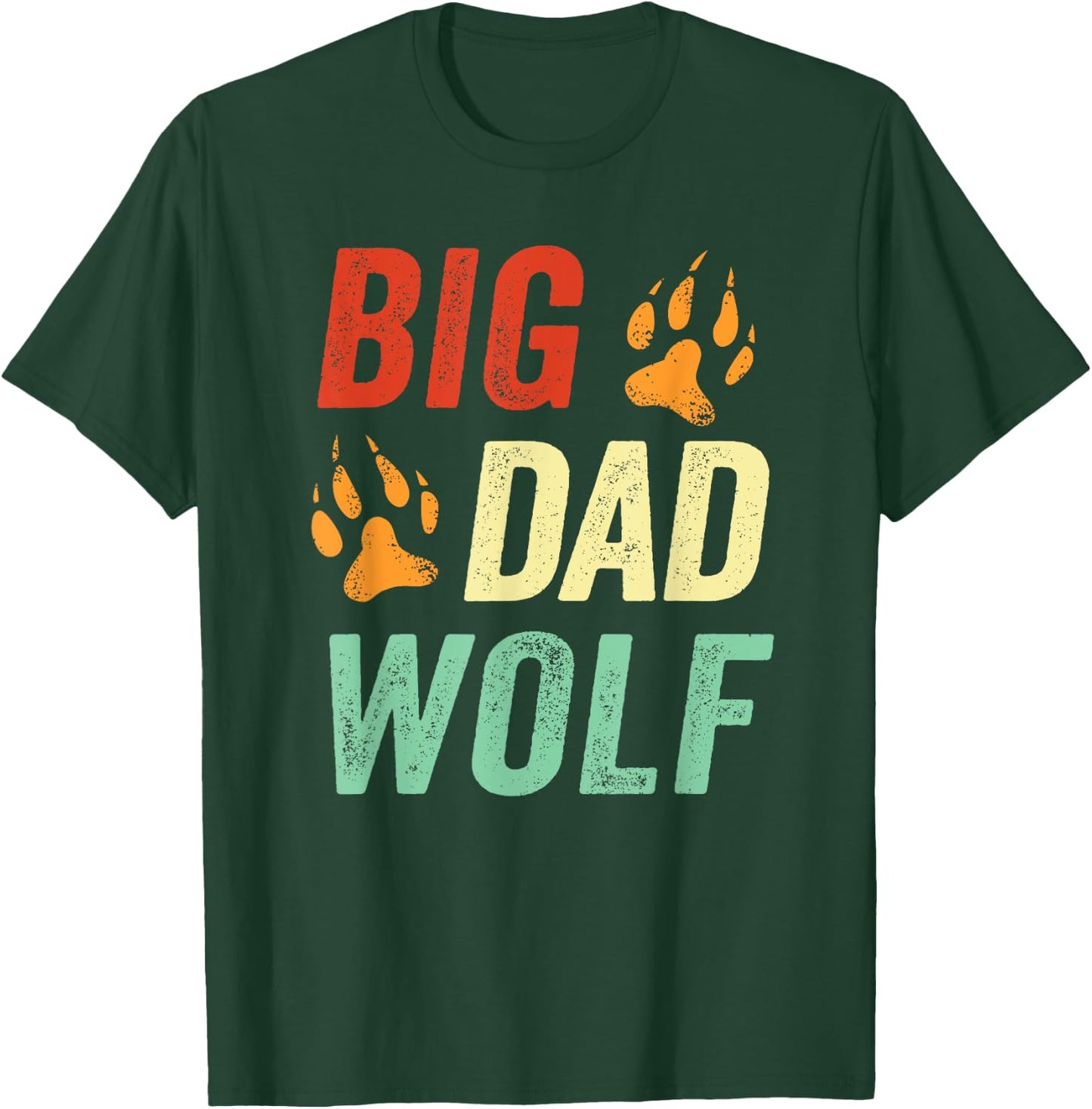 Dad Halloween Shirt Men Daddy Halloween Costume Big Dad Wolf T-Shirt - T-Shirt | Forest