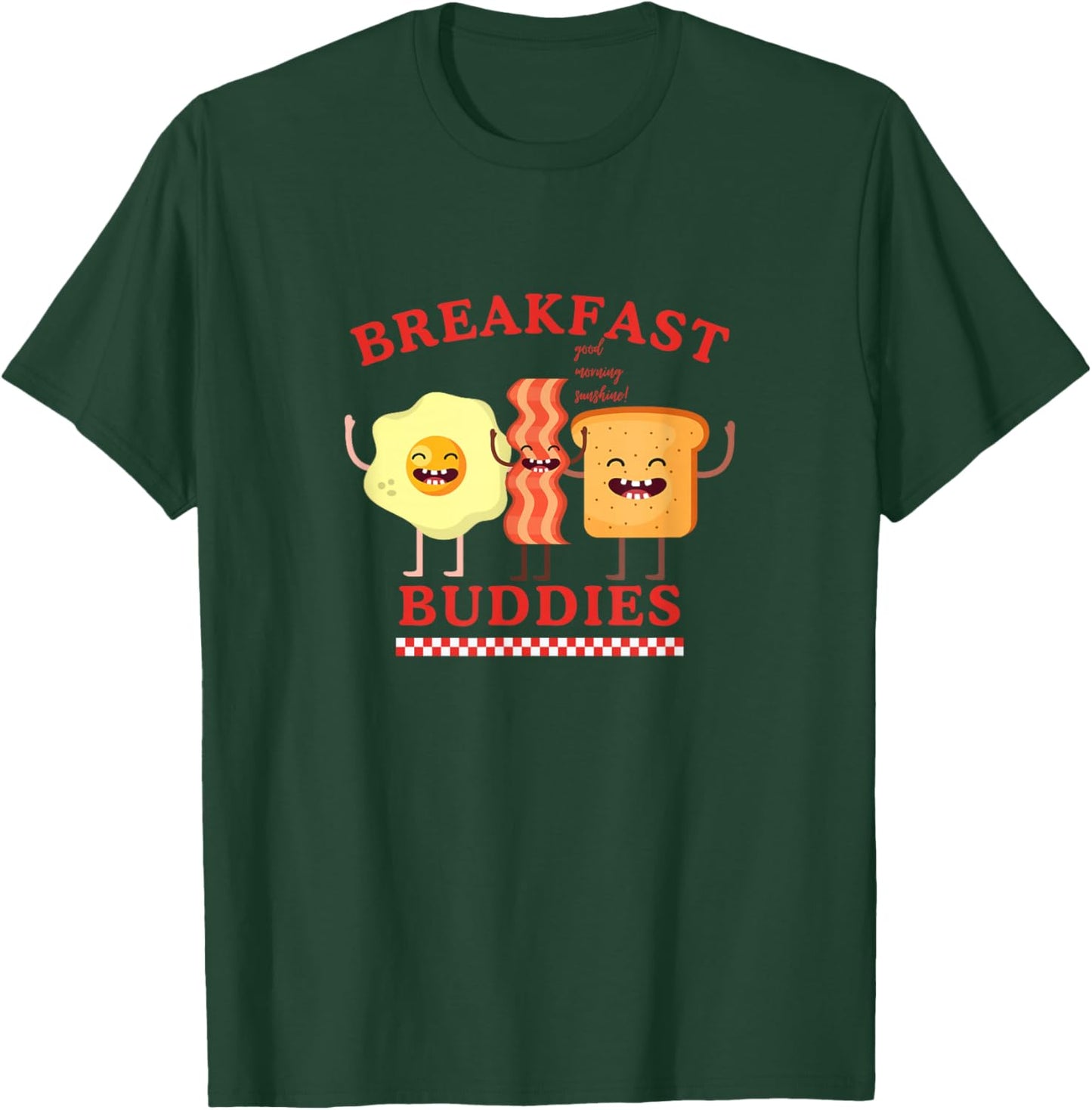 BREAKFAST BUDDIES Graphic Retro Cartoon Cute Aesthetic Diner T-Shirt - T-Shirt | Forest