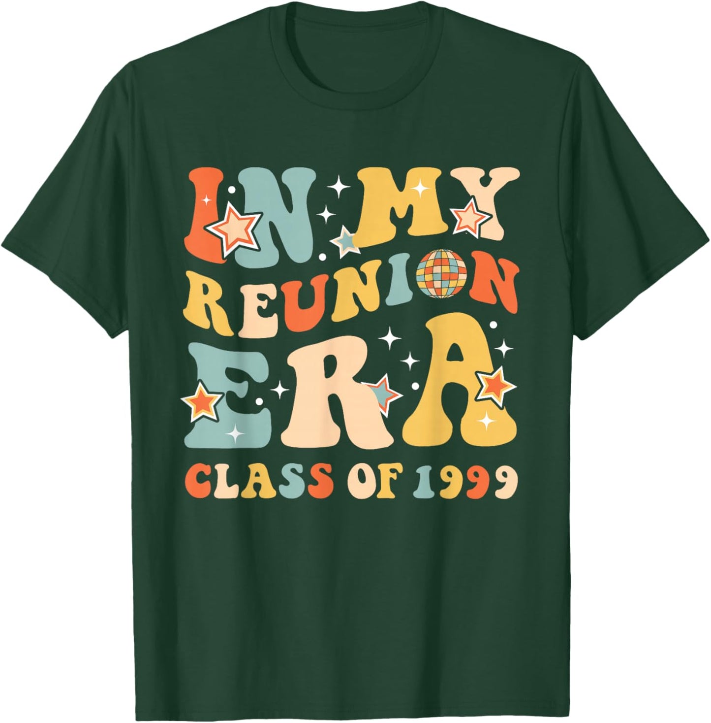 In My Reunion Era Class Of 1999 Graduate Senior Reunion 1999 T-Shirt - T-Shirt | Forest