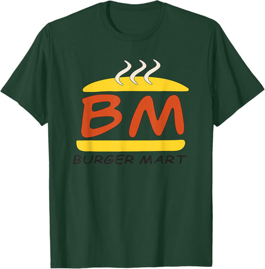 Invincible Burger Mart Fast Food Restaurant Logo T-Shirt - T-Shirt | Forest