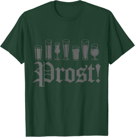 Oktoberfest Prost Germany Funny German Beer T-Shirt - T-Shirt | Forest