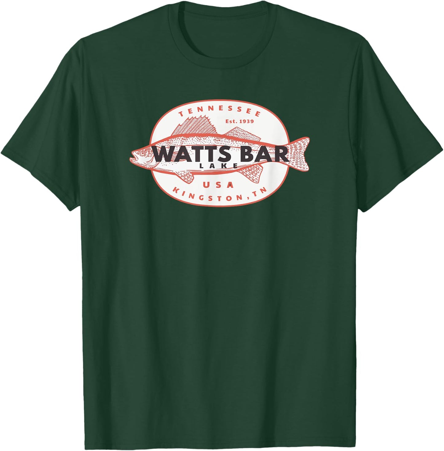 Watts Bar Lake fishing T-Shirt - T-Shirt | Forest