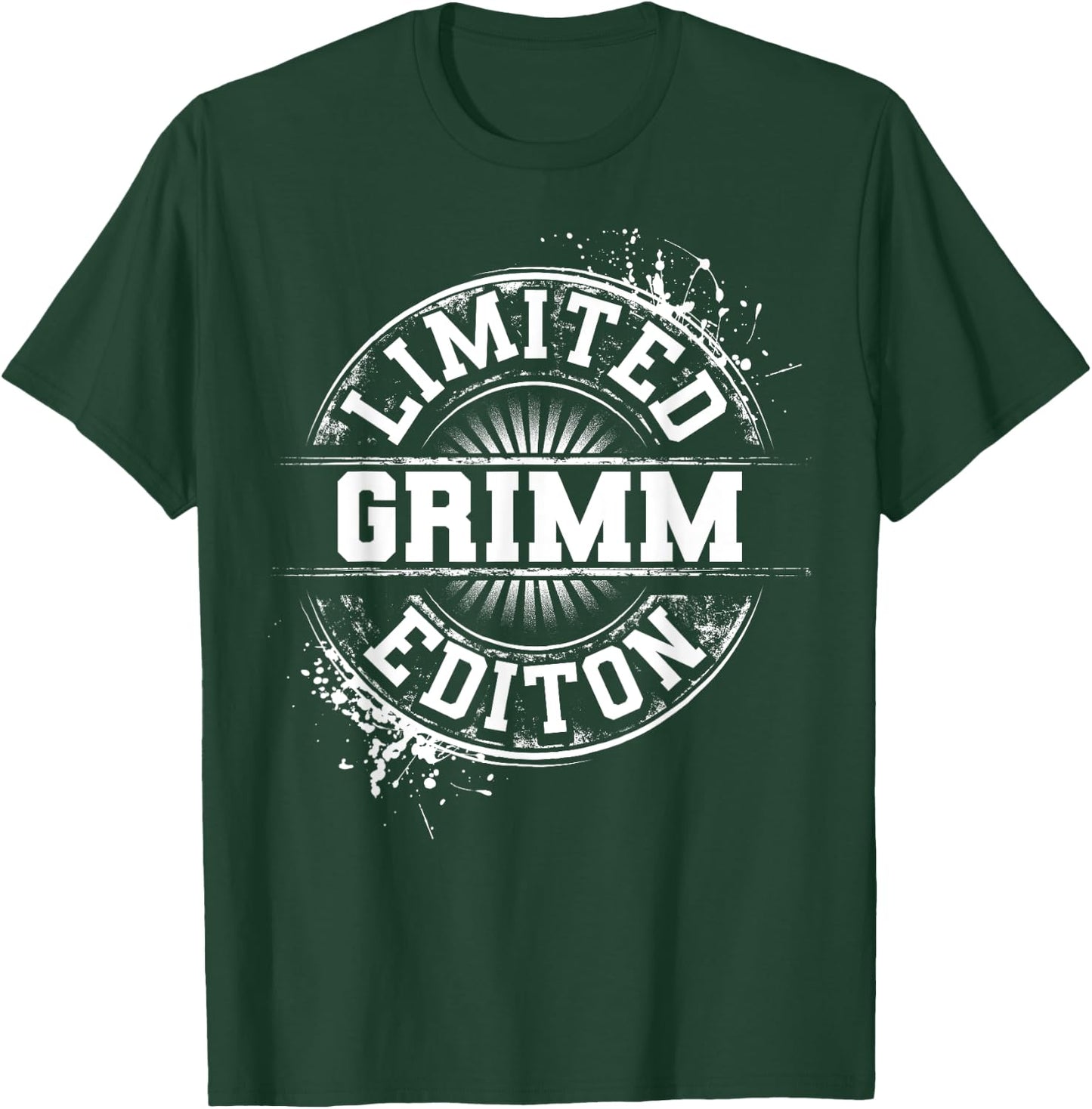 GRIMM Funny Surname Family Tree Birthday Reunion Gift T-Shirt - T-Shirt | Forest