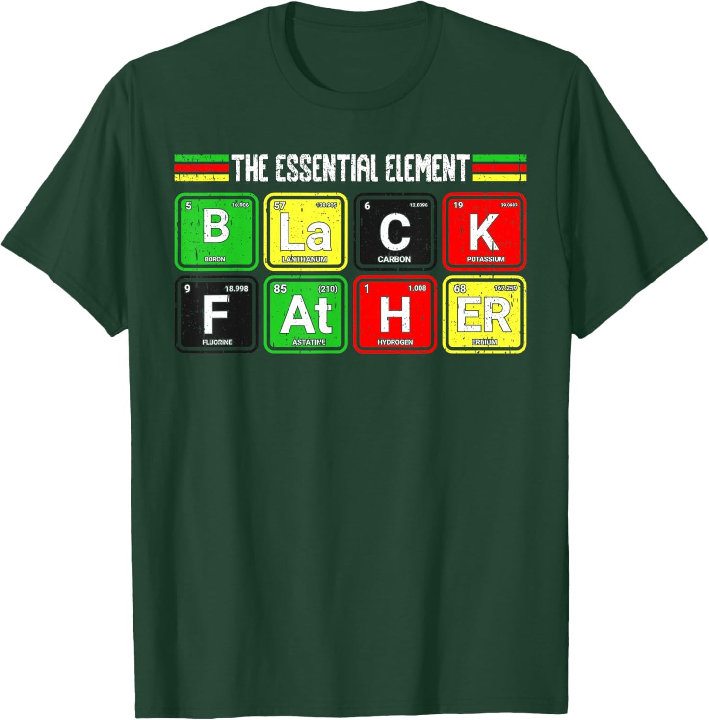Black Father Essential Element African American History T-Shirt - T-Shirt | Forest