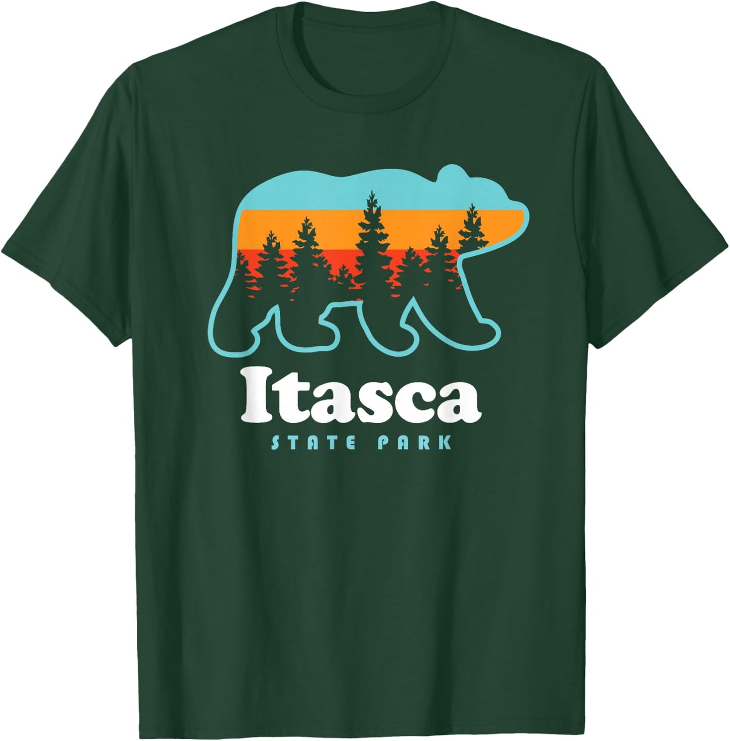 Itasca State Park Minnesota Bear T-Shirt - T-Shirt | Forest
