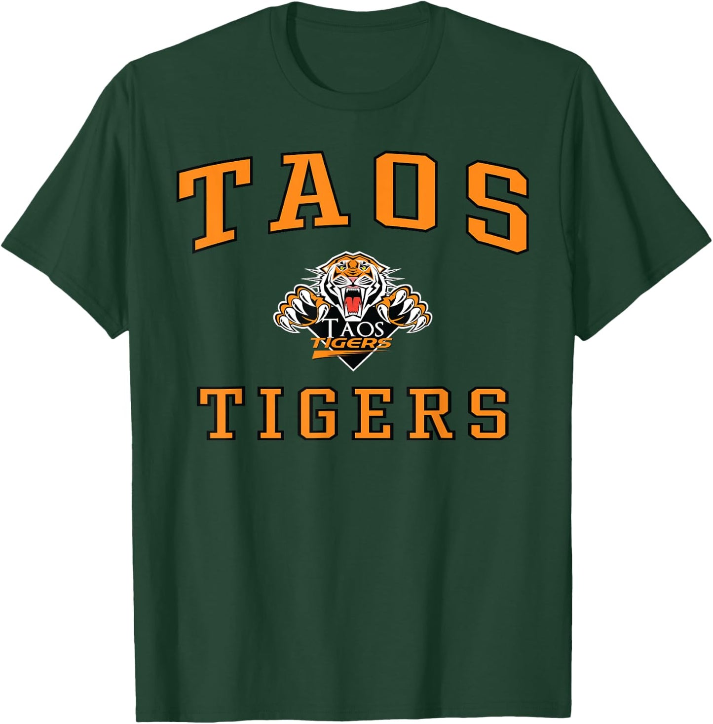 Taos High School Tigers C1 T-Shirt - T-Shirt | Forest
