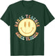 Happy Smiling Face Groovy Retro Dance Teacher Appreciation T-Shirt - T-Shirt | Forest