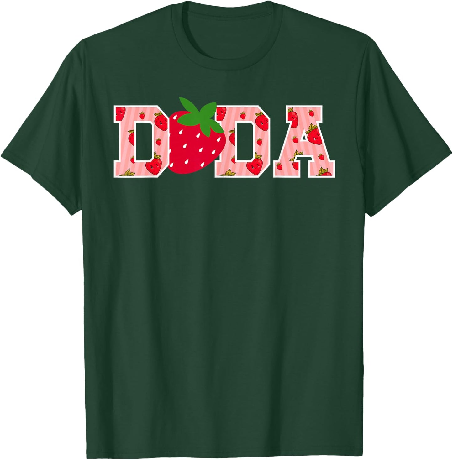Dada Strawberry First Birthday Party Funny Strawberry T-Shirt - T-Shirt | Forest