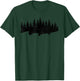 Steelhead Fishing - Forest Treeline Trout Fisherman T-Shirt - T-Shirt | Forest