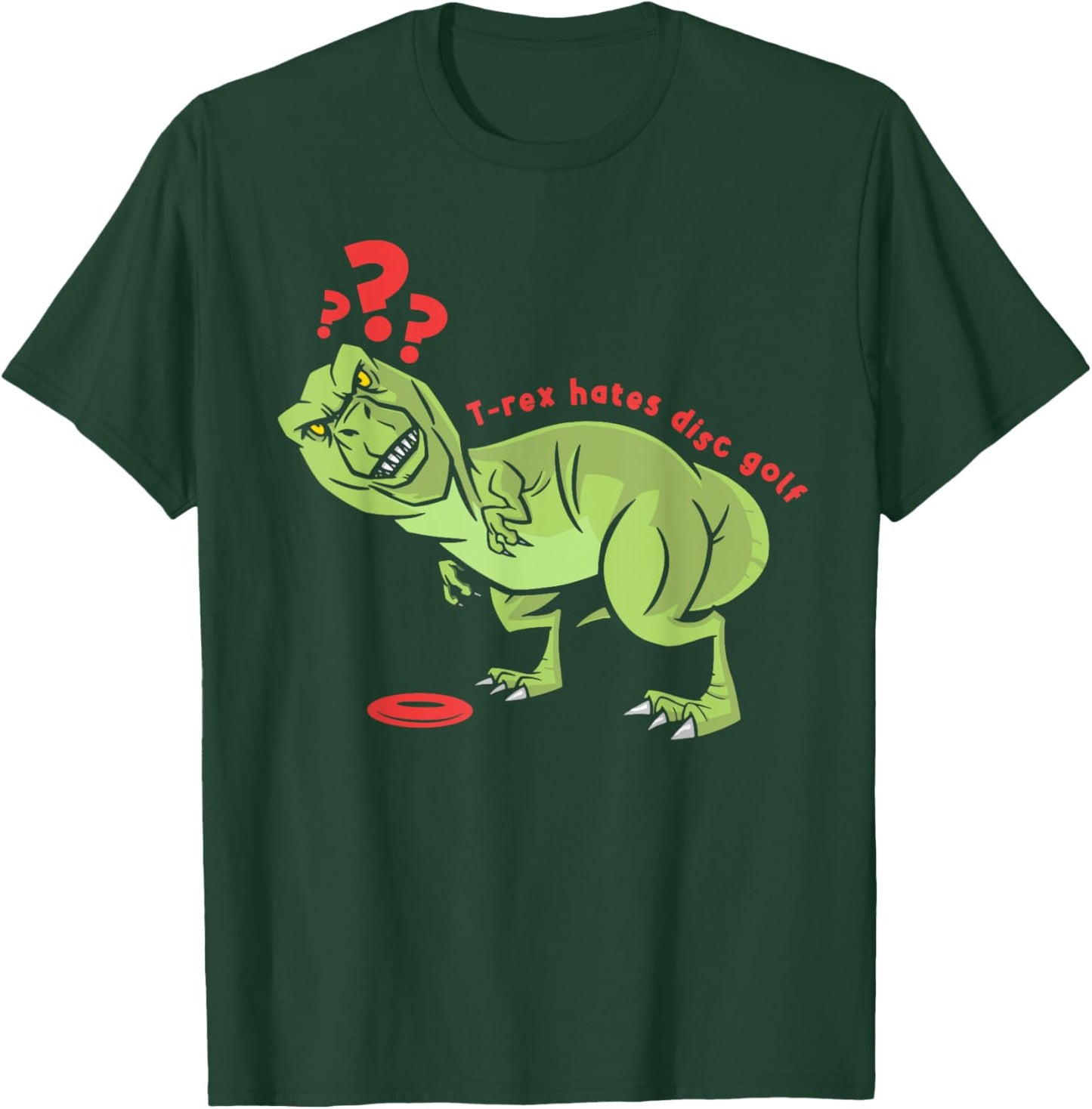 Funny Disc Golf T Rex Kids T-Shirt - T-Shirt | Forest