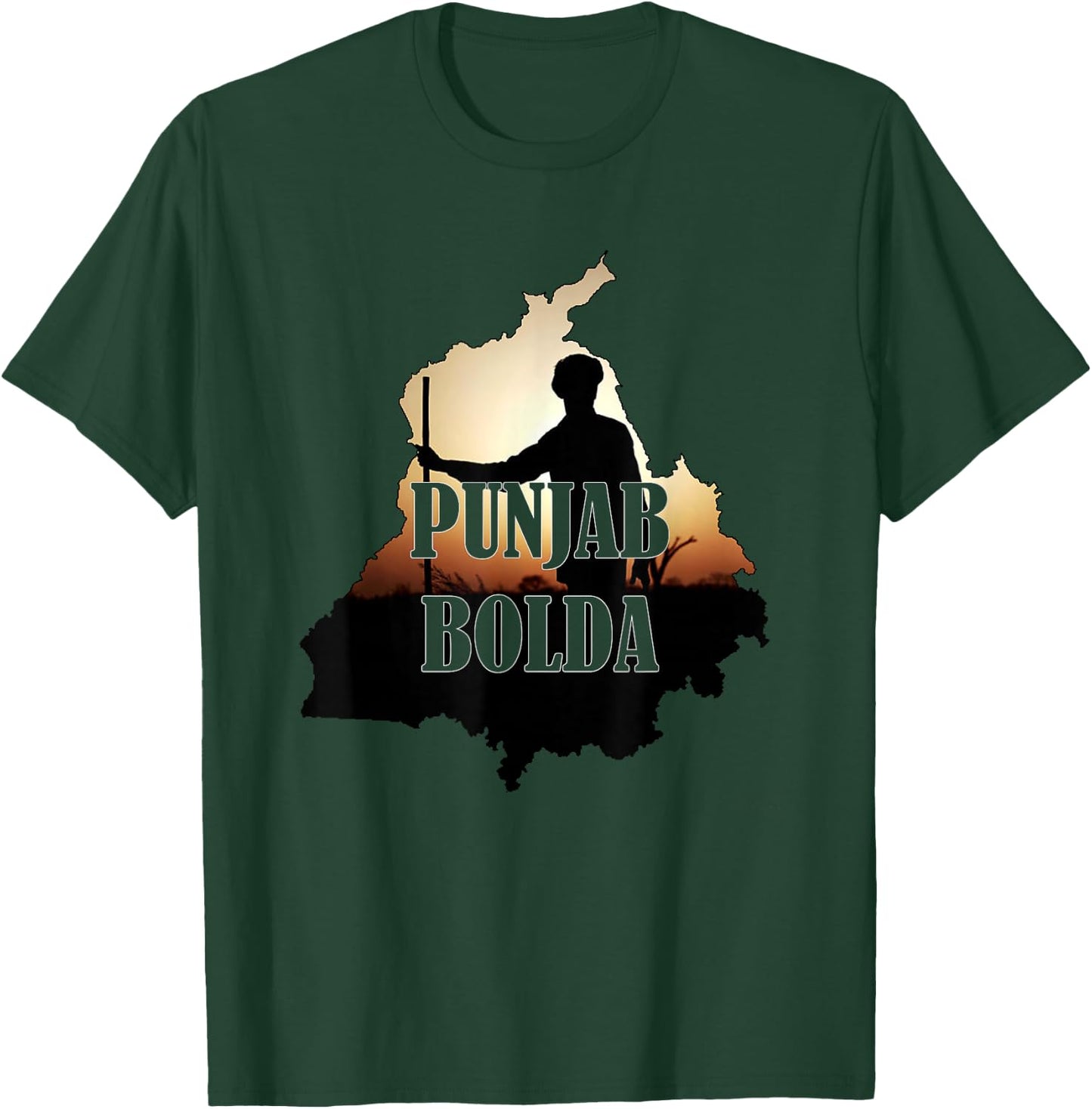 Punjab Bolda Farmers India Punjabi Desi Indian T-Shirt - T-Shirt | Forest