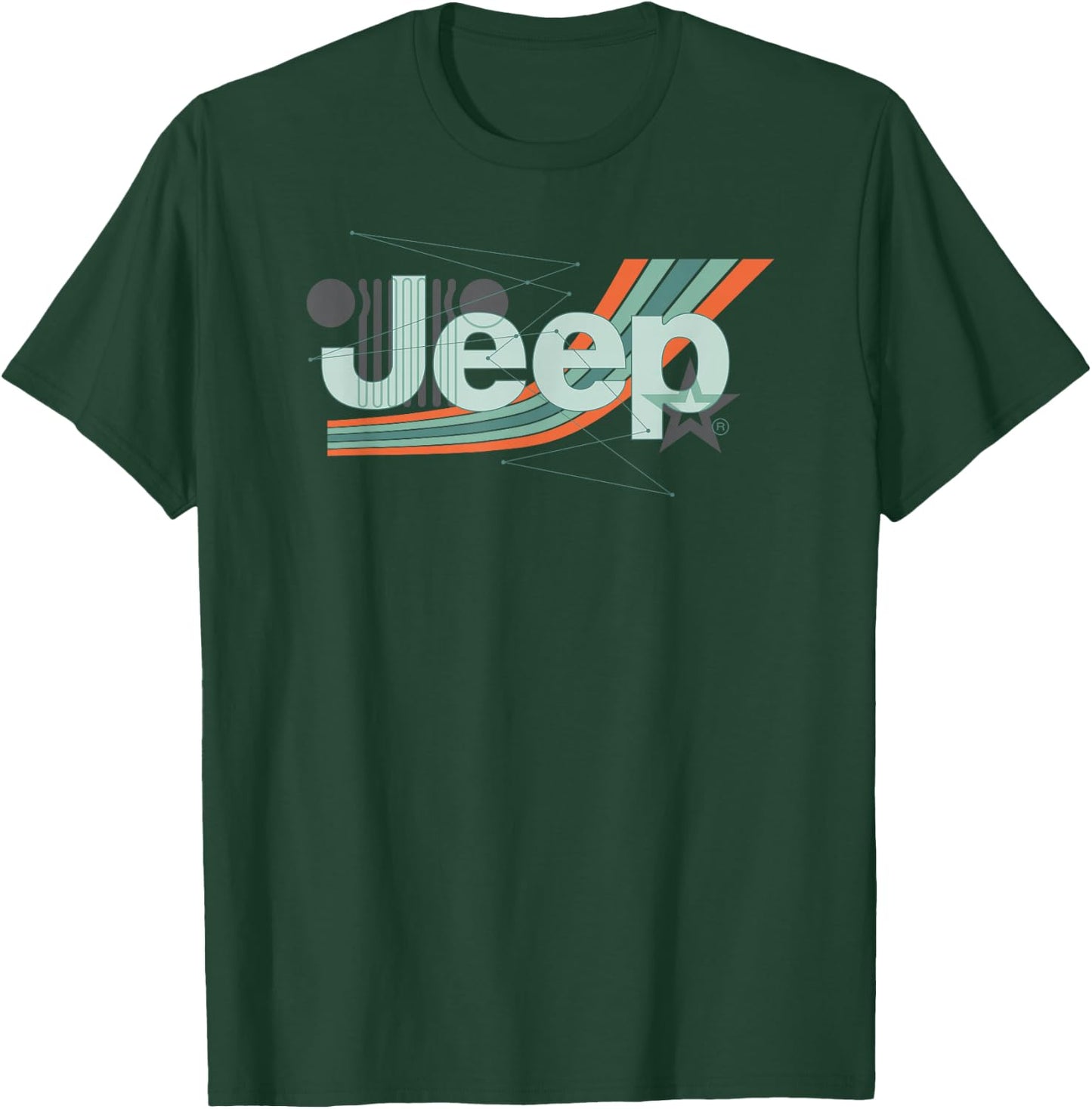 Jeep Painted Angles Design T-Shirt - T-Shirt | Forest