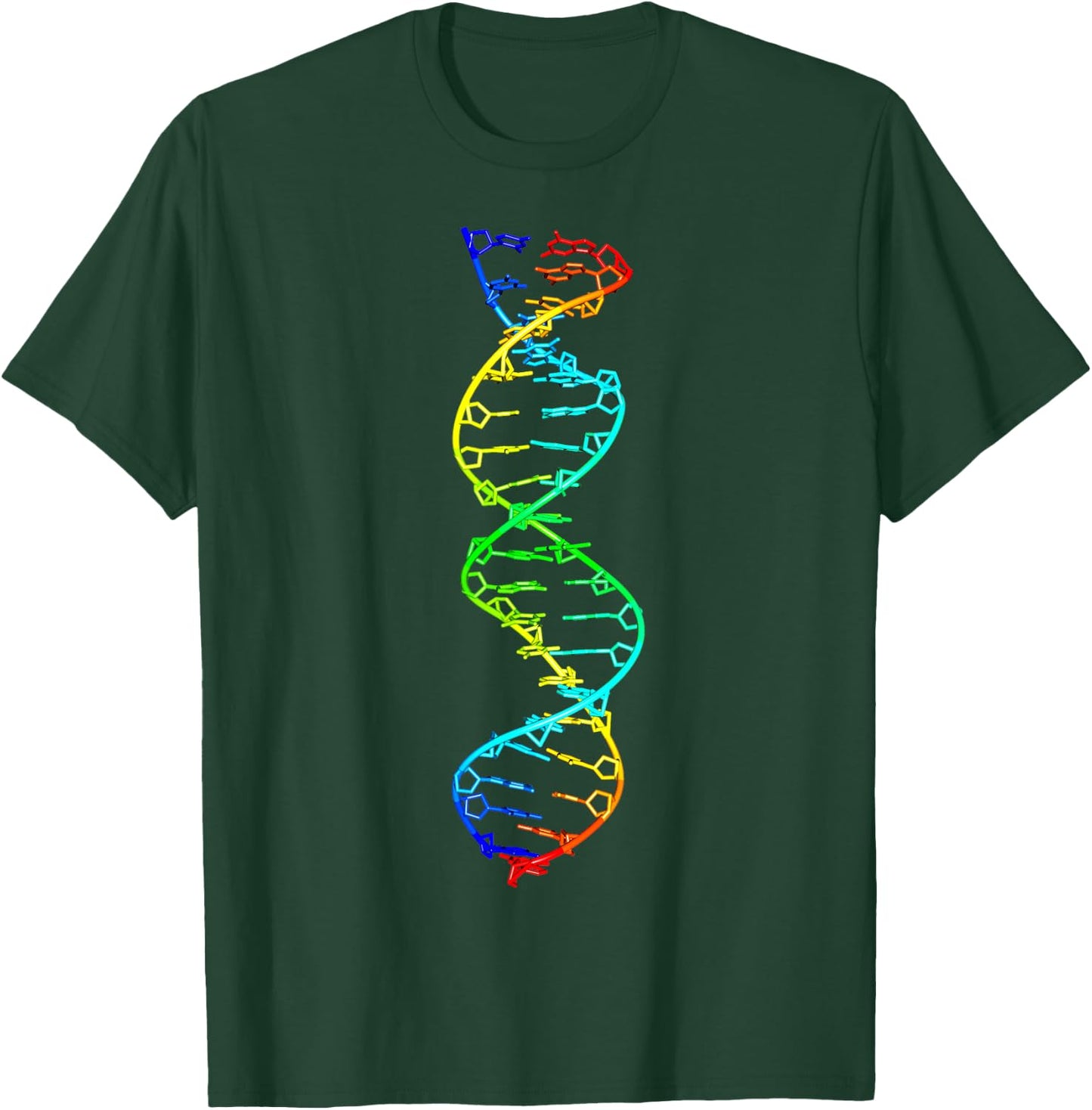 Doktoranden Bio Chemie Wissenschaft Geschenkideen Scientist DNA Double Helix Molecule - Men's Black Short Sleeve Classic Fit - Small T-Shirt - T-Shirt | Forest