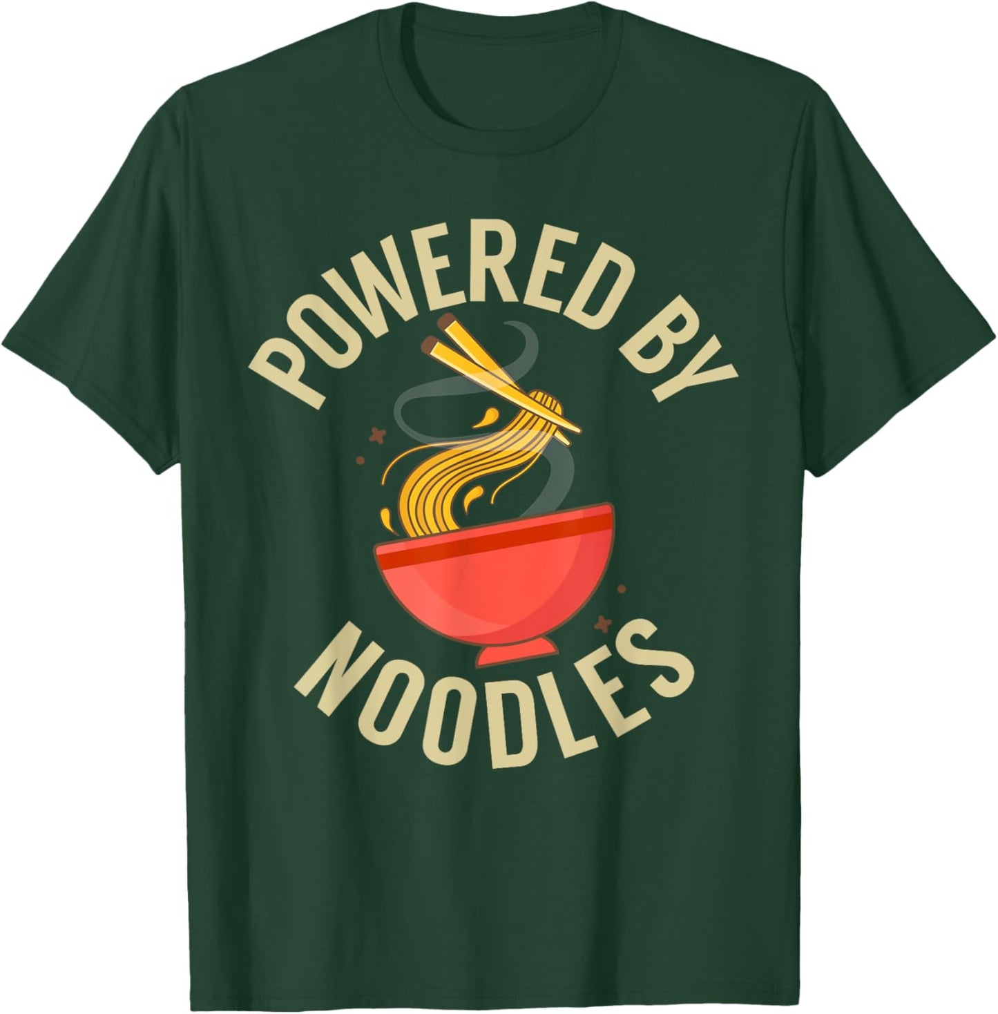 Powered by Noodles T-Shirt - T-Shirt | Forest