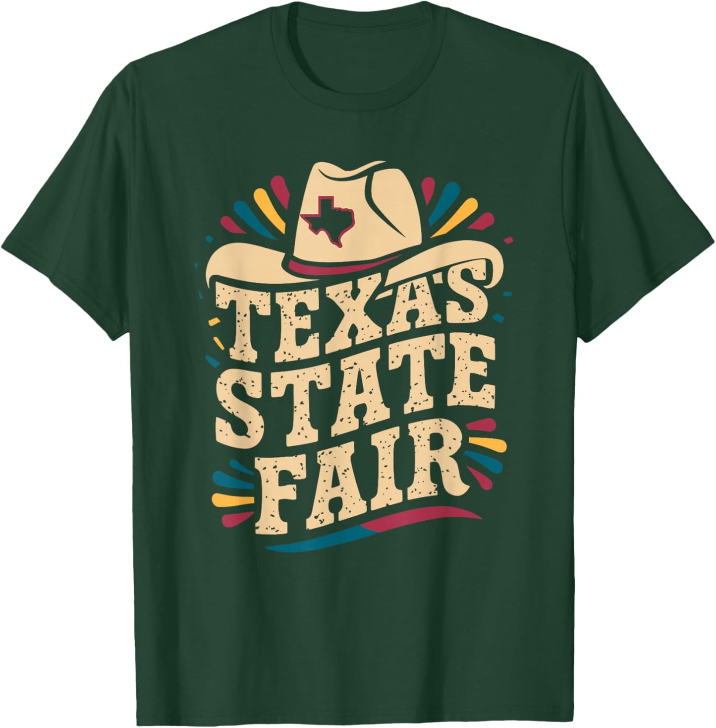 Texas State Fair Cowboy Hat Texas State Fair T-Shirt - T-Shirt | Forest