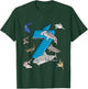 Kids 7th Birthday boys shark white shark T-Shirt - T-Shirt | Forest