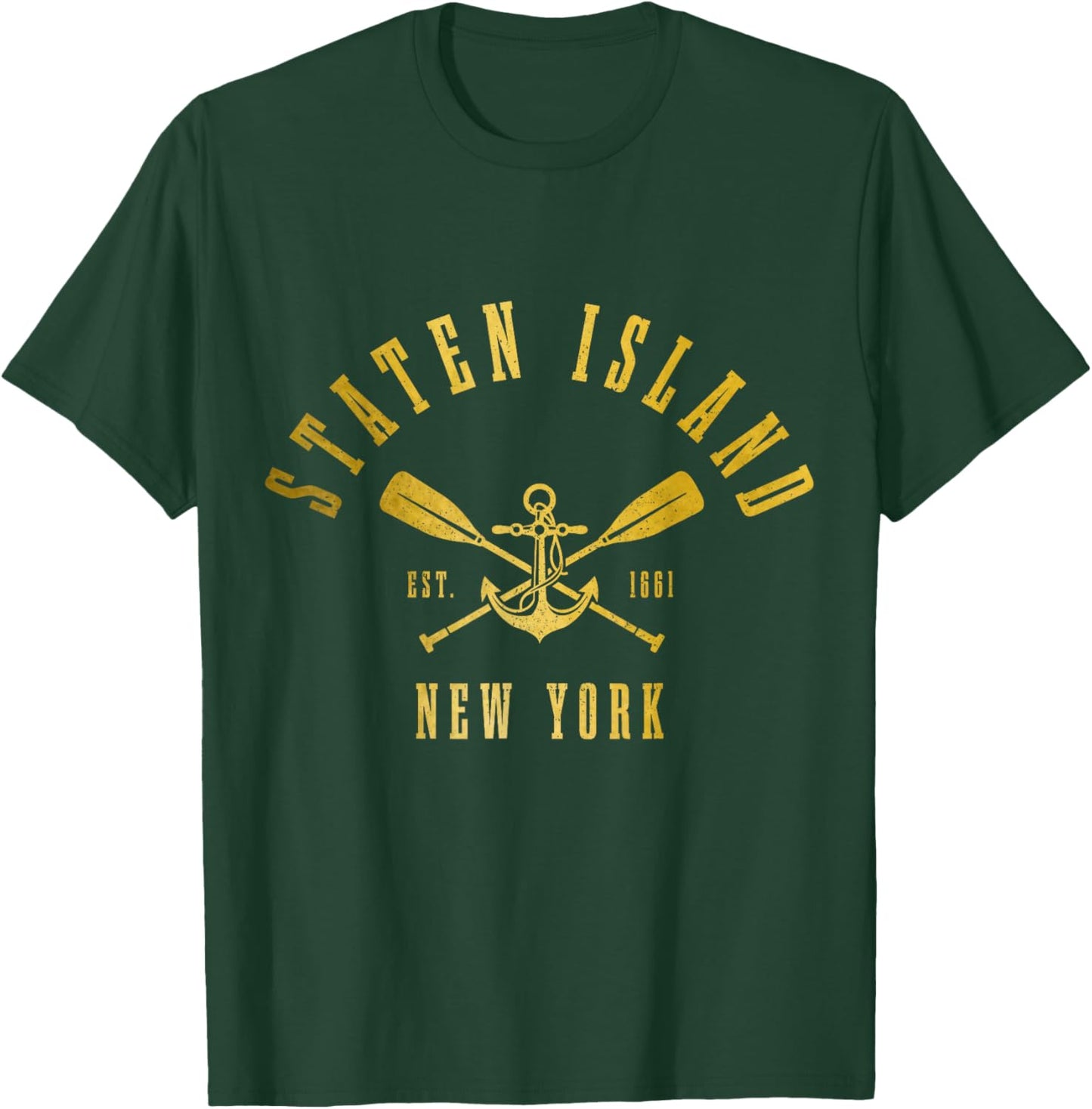 Staten Island New York Retro NY Pride T-Shirt - T-Shirt | Forest