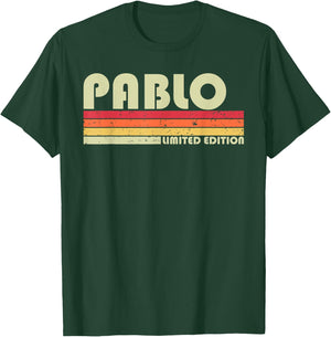 Pablo Gift Name Personalized Funny Retro Vintage Birthday T-Shirt - T-Shirt | Forest