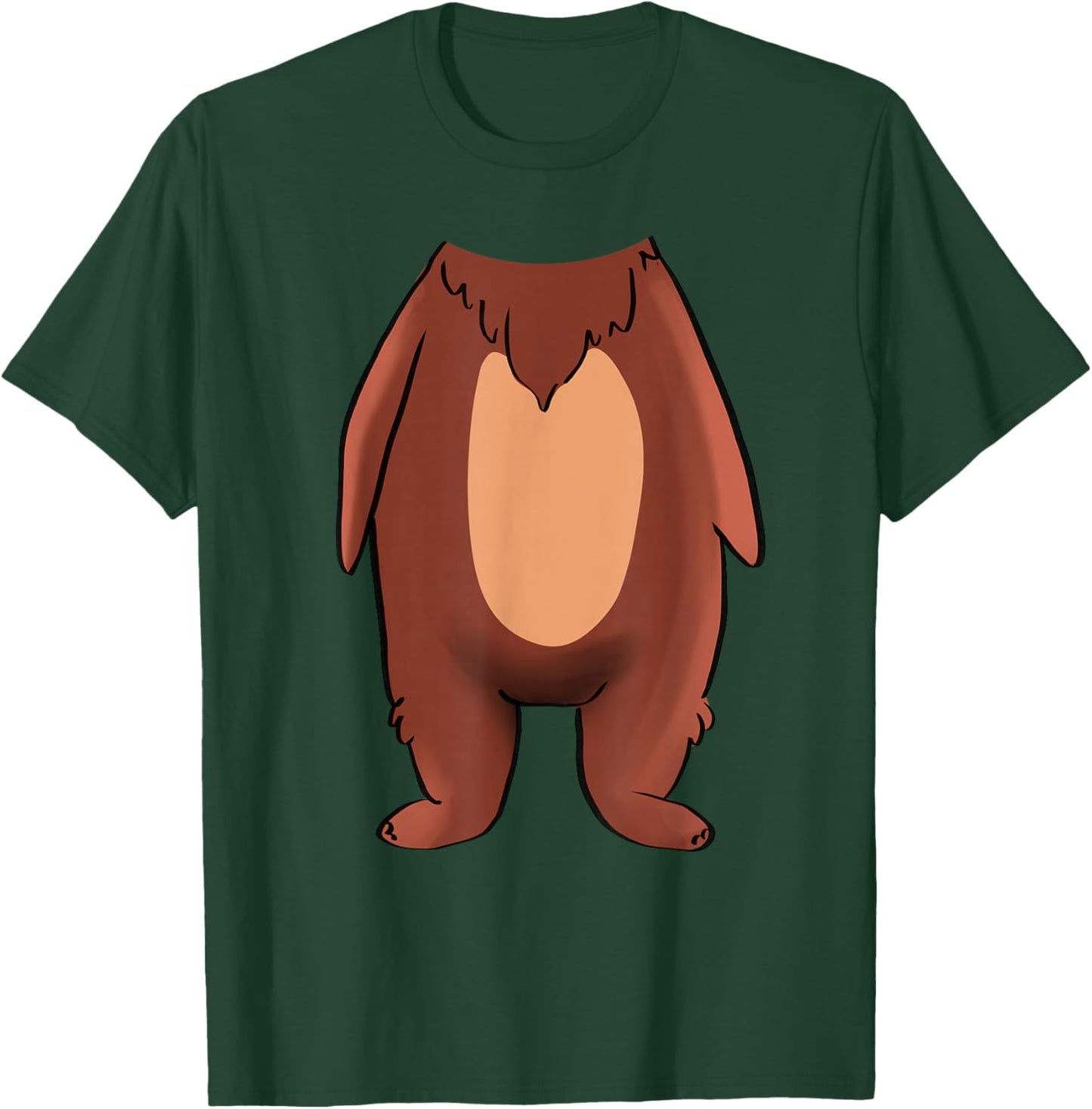 Bear Halloween Costume Shirt - Brown Grizzly Bear T-Shirt - T-Shirt | Forest