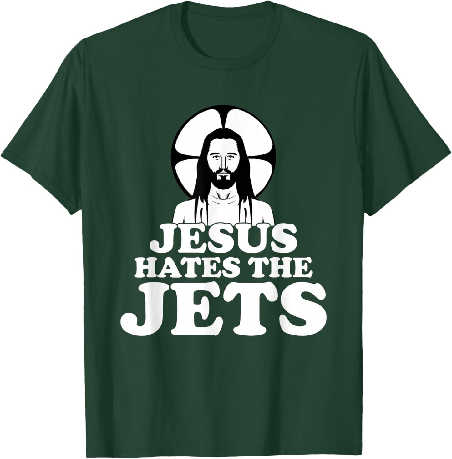 Jesus Hates The Jets T-Shirt - T-Shirt | Forest