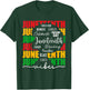 Juneteenth Vibes African Black Women Black History Month T-Shirt - T-Shirt | Forest