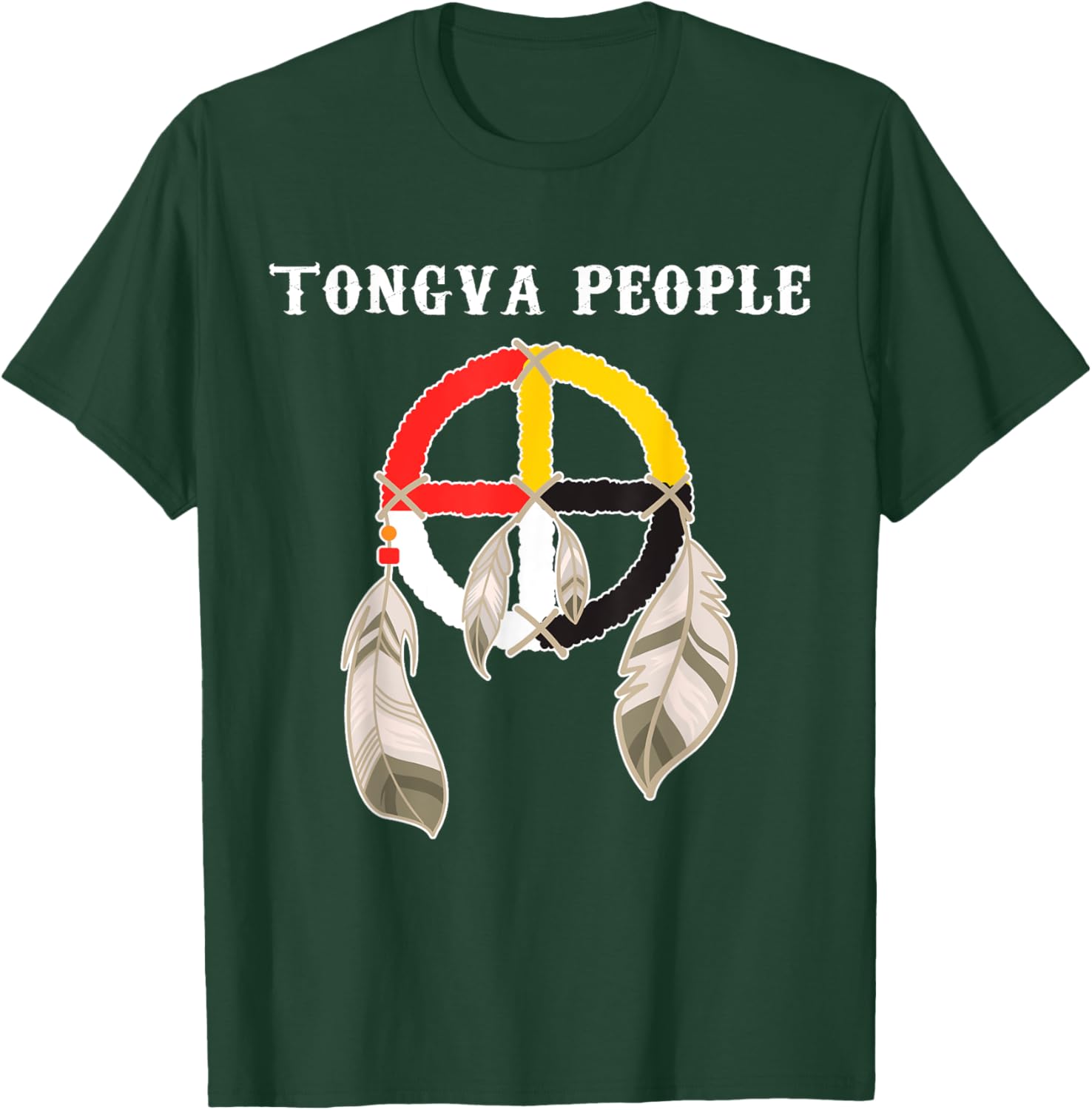 Gabrielino-Tongva Tribe Native American Medicine wheel T-Shirt - T-Shirt | Forest