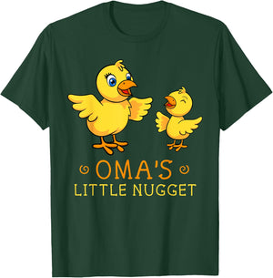 Oma Little Nugget Chick Deutschland Germany Grandma Dutch T-Shirt - T-Shirt | Forest