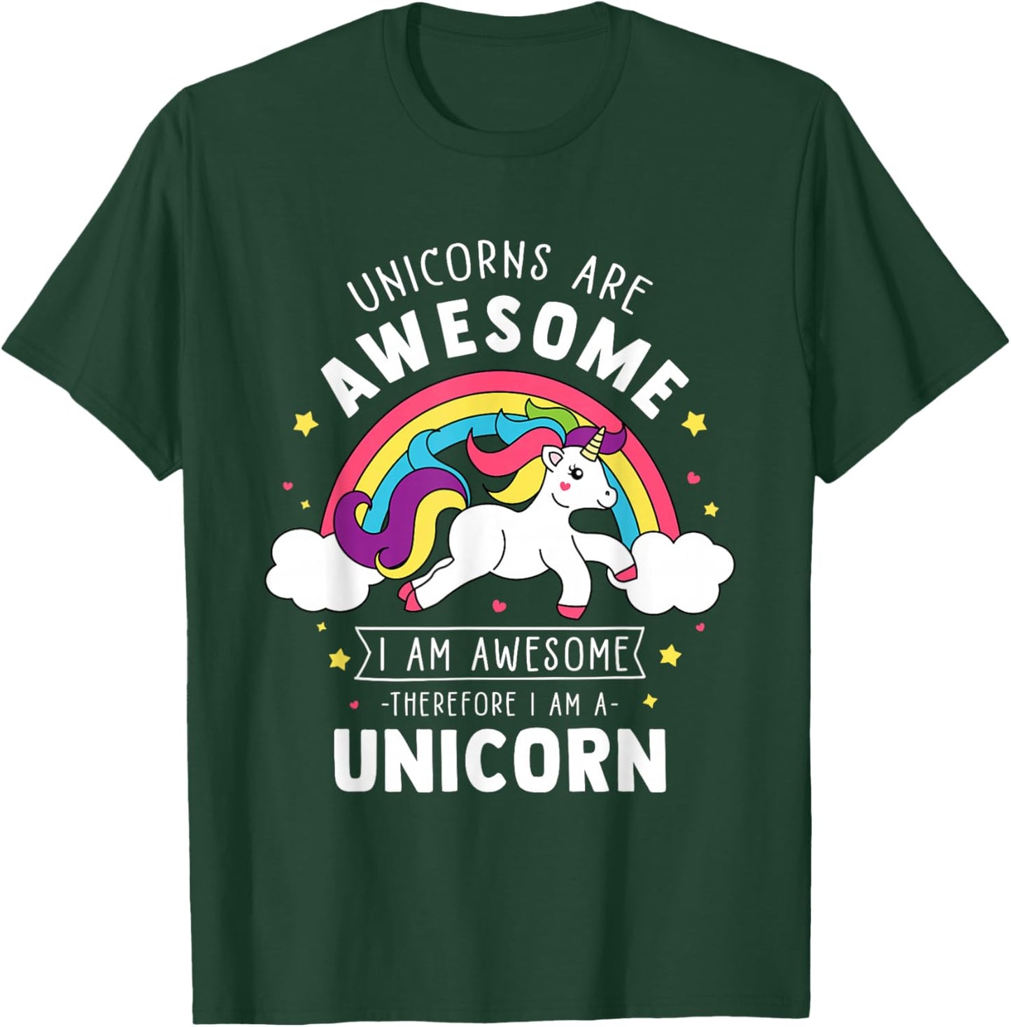 Unicorns are Awesome I'm A Unicorn - Funny Rainbow Gift Small T-Shirt - T-Shirt | Forest