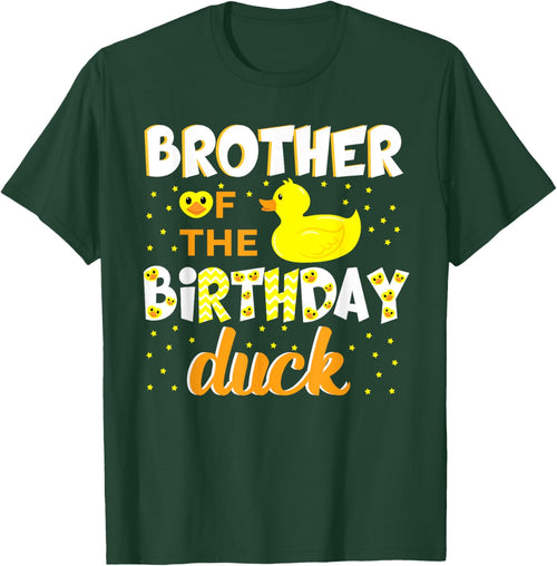 Brother Of The Birthday Duck Yellow Duck Birthday Fun
