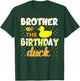 Brother Of The Birthday Duck Yellow Duck Birthday Fun T-Shirt - T-Shirt | Forest