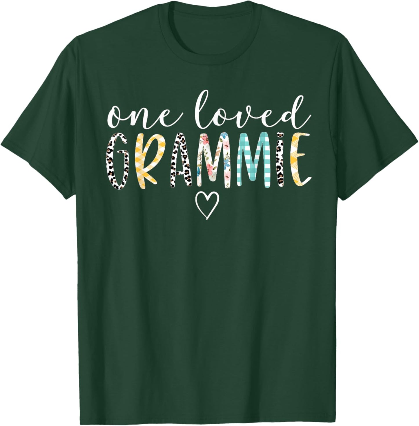 Grammie Gifts Women One Loved Grammie Mother's Day T-Shirt - T-Shirt | Forest