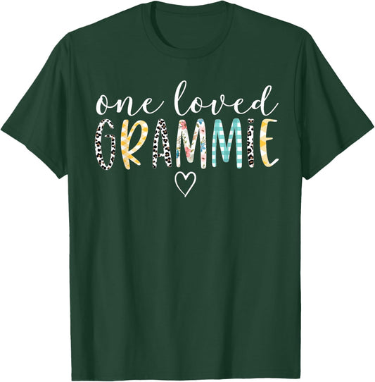 Grammie Gifts Women One Loved Grammie Mother's Day T-Shirt - T-Shirt | Forest