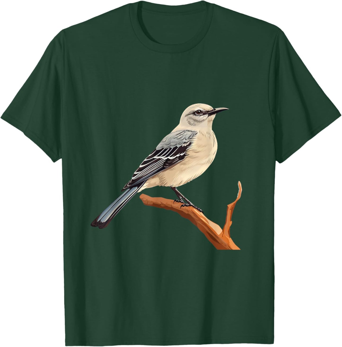 Northern mockingbird lover illustration T-Shirt - T-Shirt | Forest