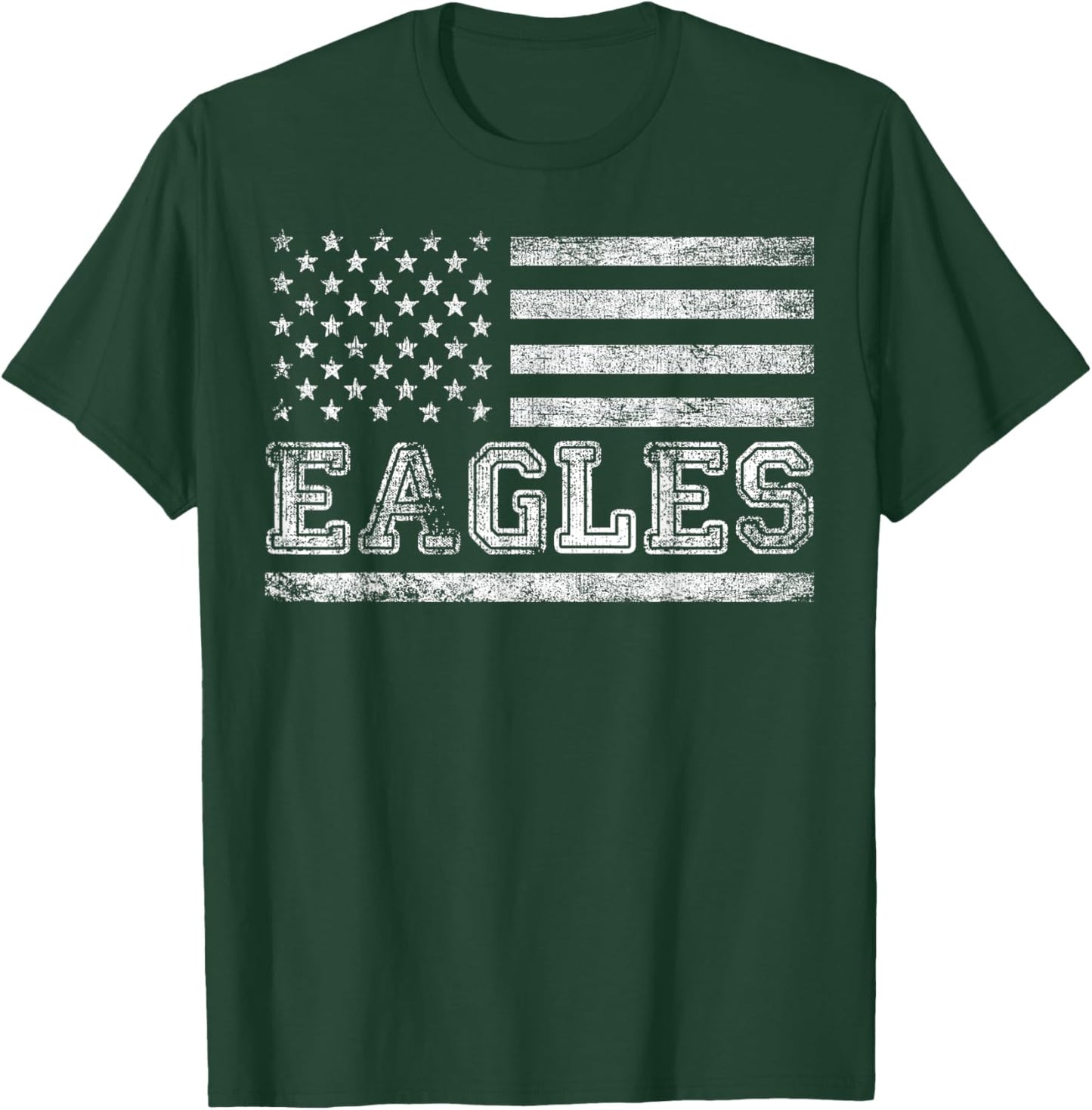 Eagles Sports Name Vintage Retro Gift Men Women Boy Girl T-Shirt - T-Shirt | Forest