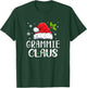 Matching Family Christmas Pajama Xmas Lights Grammie Claus T-Shirt - T-Shirt | Forest