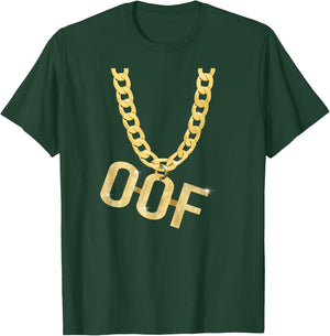 FUNNY oof necklace and pendant design T-Shirt - T-Shirt | Forest