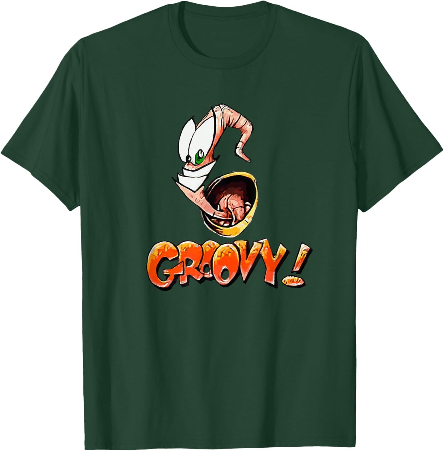 Earthworm Jim Groovy! T-Shirt - T-Shirt | Forest